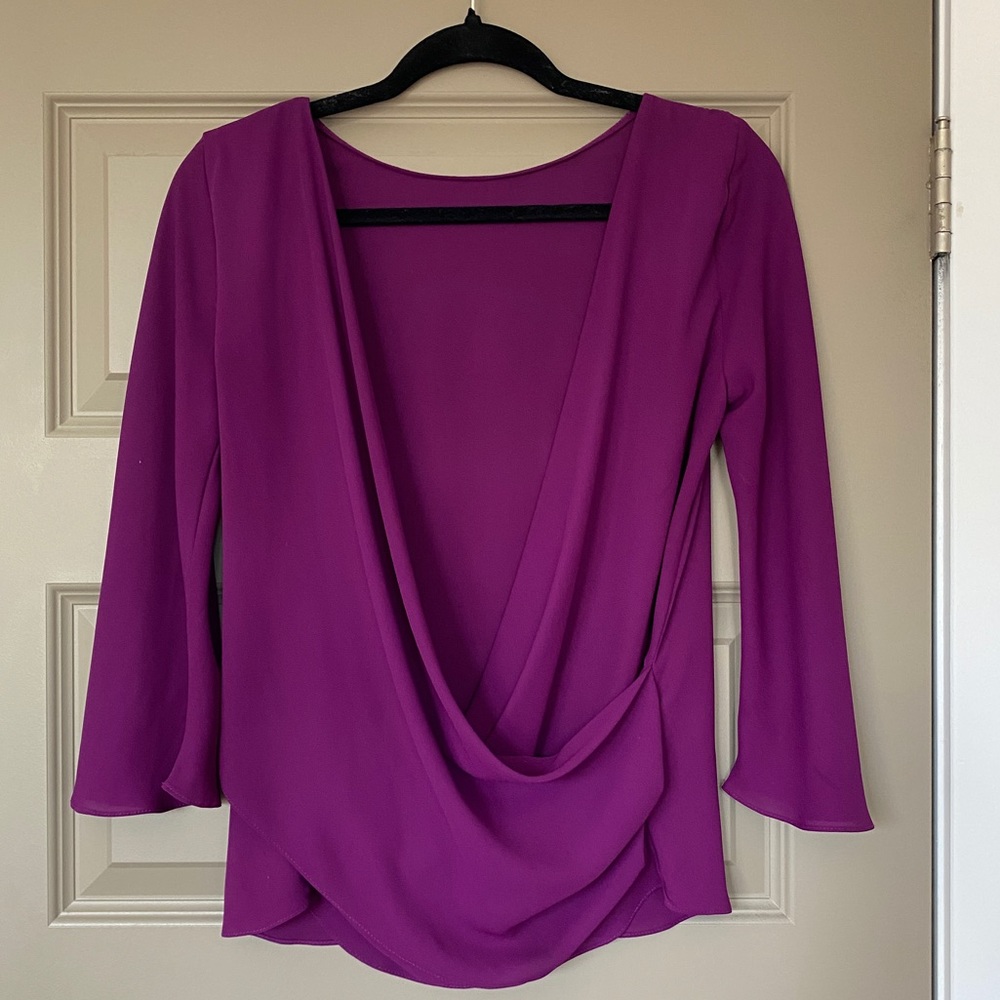 Zara basic open back blouse - Picture 2 of 3
